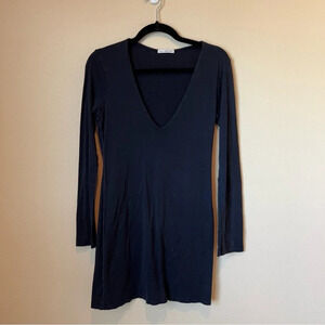 Standard James Peres v neck mini dress